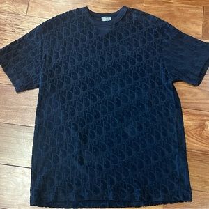 Dior Men Oblique Crew Neck T-Shirt